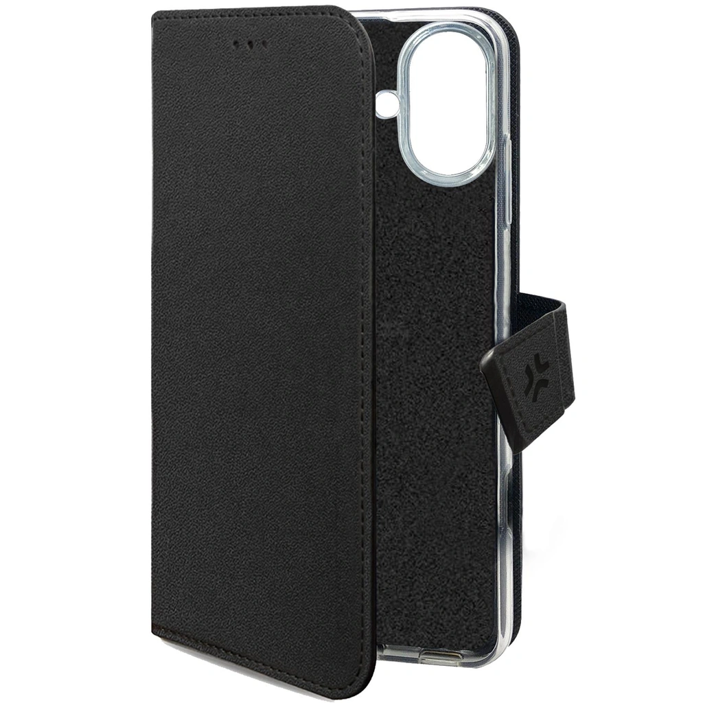 Wally Wallet Case iPhone 16 Plus Svart