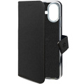 Wally Wallet Case iPhone 16 Plus Svart