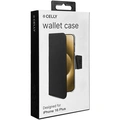 Wally Wallet Case iPhone 16 Plus Svart
