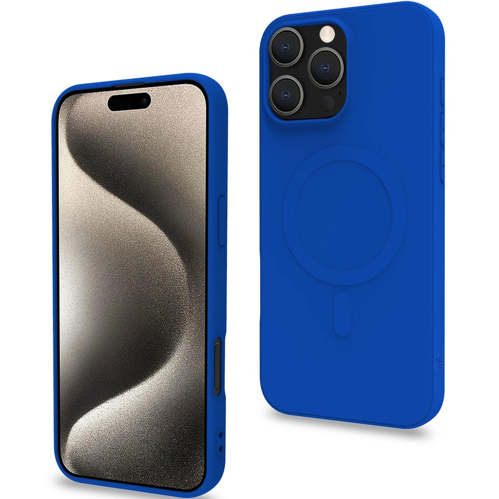 Cromomag Magnetic Soft rubber case MagSafe iPhone 16 Pro Max Blå