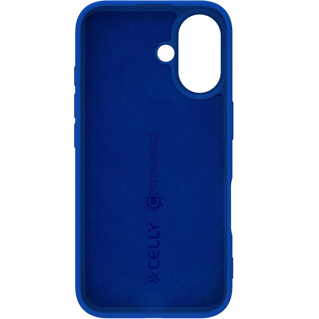 Cromomag Magnetic Soft rubber case MagSafe iPhone 16 Blå