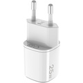 USB-laddare GaN 1 x USB-A + 1 x USB-C PD 25W