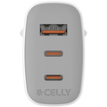 USB-laddare GaN 1 x USB-A + 2 x USB-C PD 65W