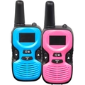 Walkie Talkie "Kids set" Två handenheter 8 kanaler WTK-441 Blå / Rosa