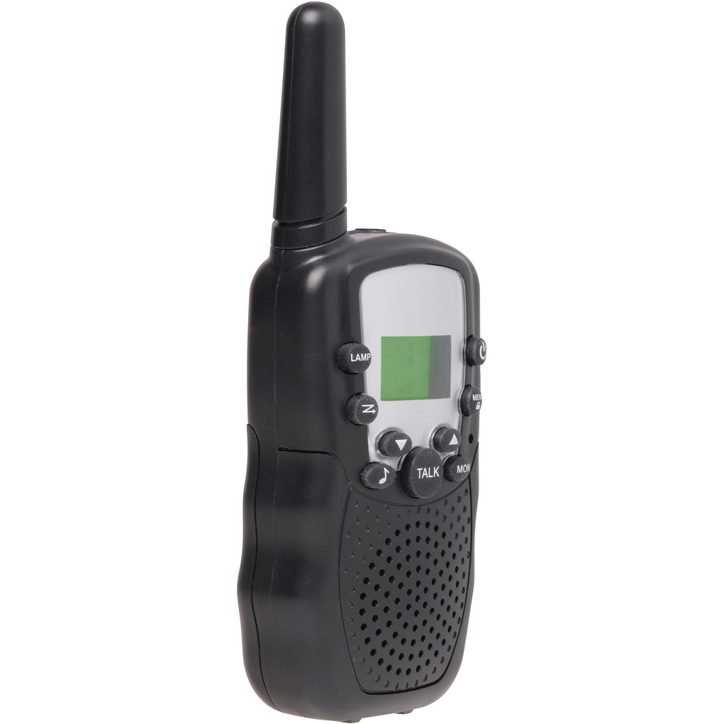Walkie Talkie Två handenheter Åtta kanaler WTA-449 Svart