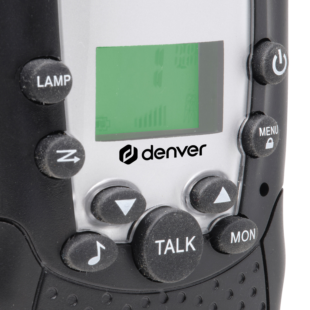 Walkie Talkie Två handenheter Åtta kanaler WTA-449 Svart