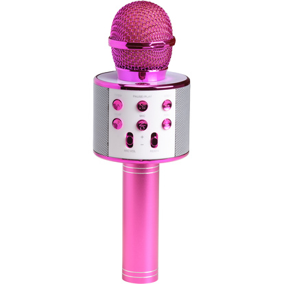 Bluetooth Karaoke Mikrofon med inbyggd högtalare. Rosa