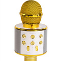 Karaoke-mikrofon Bluetooth Inbyggd högtalare KMS-20GO Guld