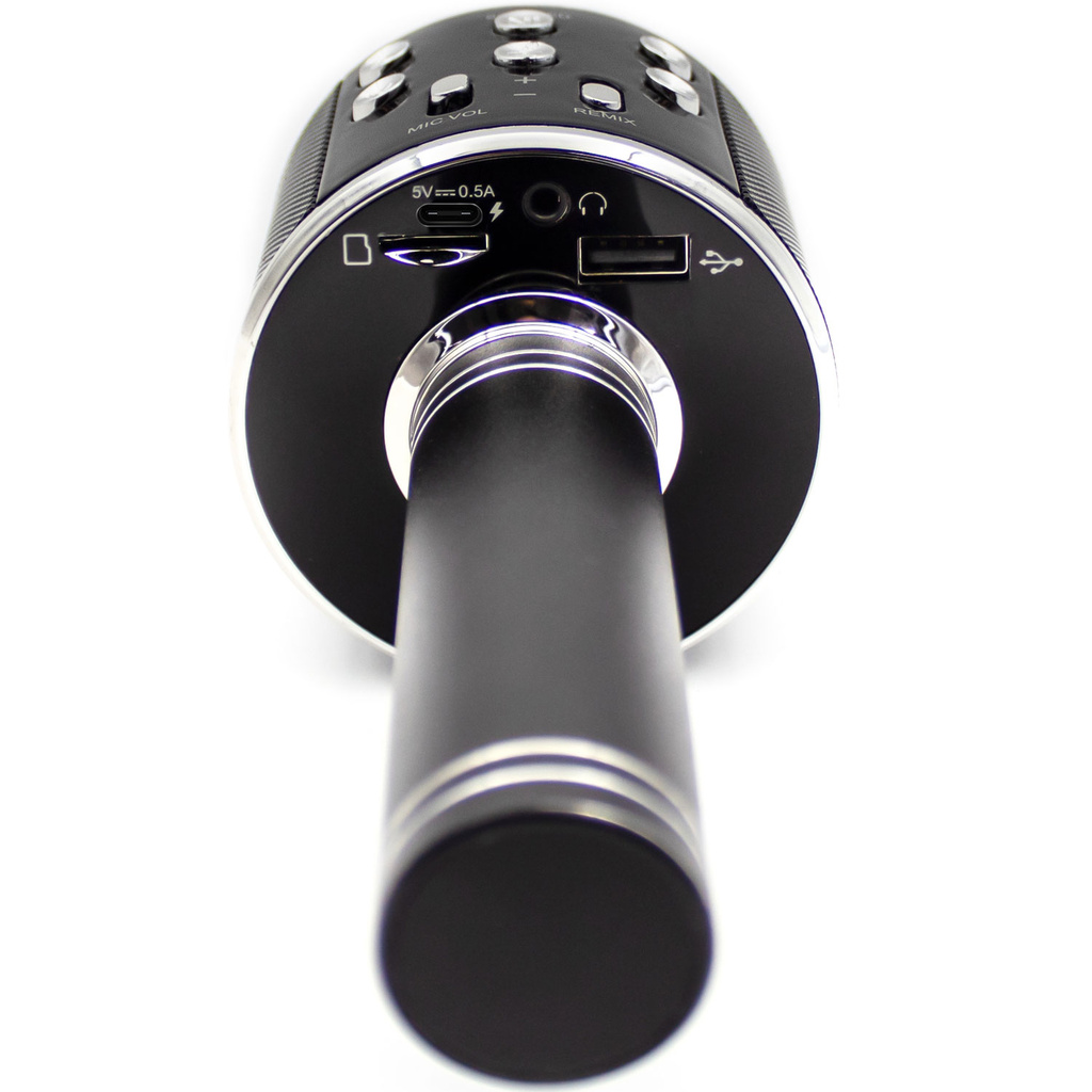 Karaoke-mikrofon Bluetooth Inbyggd högtalare KMS-20B Svart