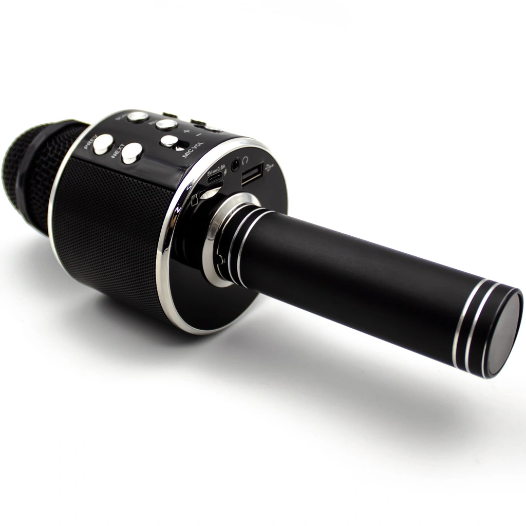 Karaoke-mikrofon Bluetooth Inbyggd högtalare KMS-20B Svart