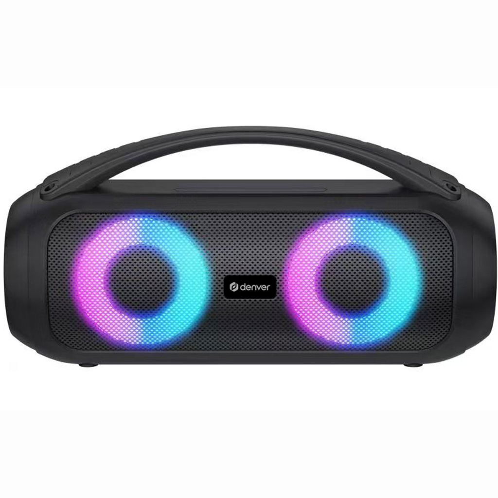 Högtalare Bluetooth 2x10W RMS Ljuseffekter Laddbart batteri BTG-616
