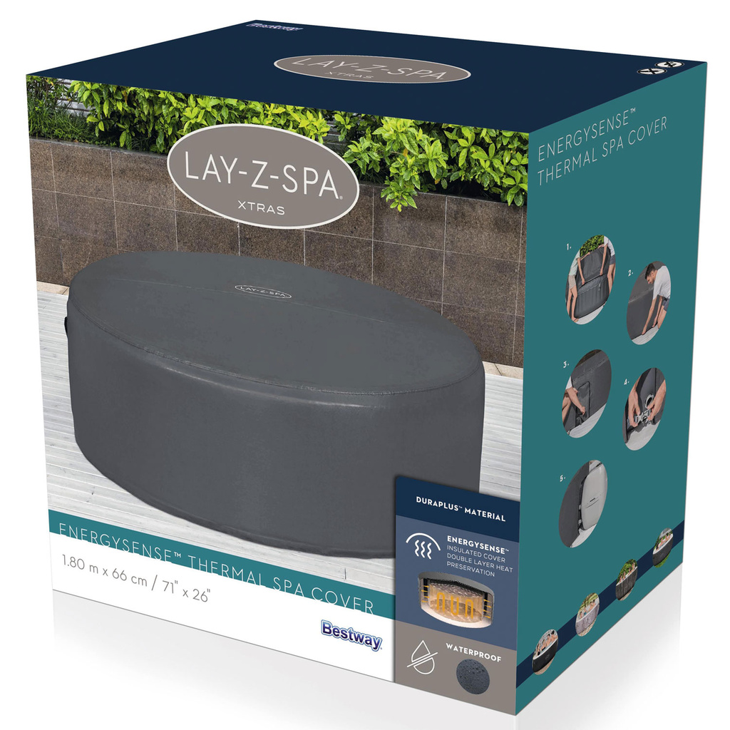 Lay-Z-Spa Thermal Skydd för Spabad Runt 1.80m x 66cm