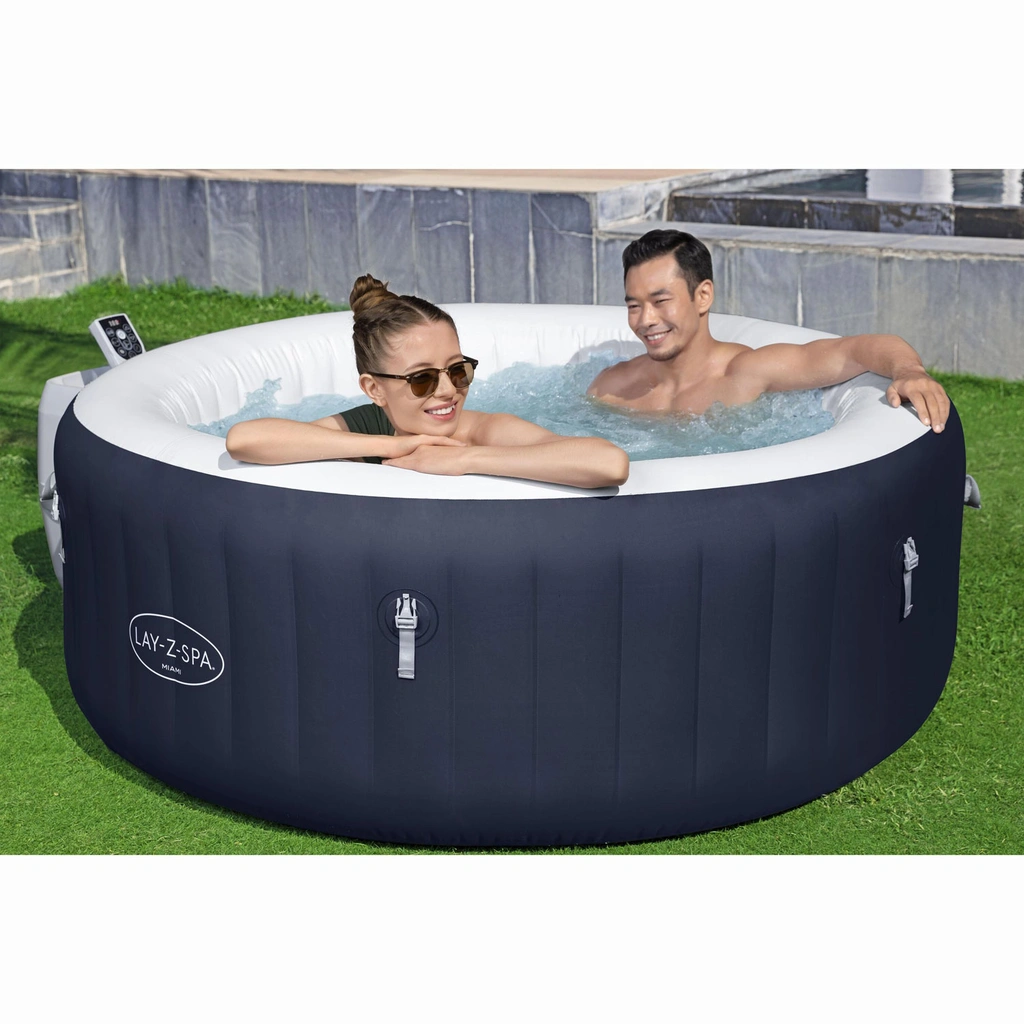 Lay-Z-Spa Miami EnergySense AirJet 4 Mörkblå 1.80m x 66cm