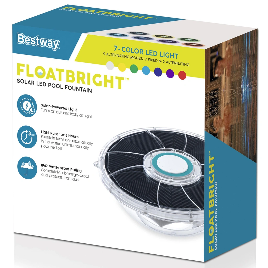 FloatBright Solcell LED Poolfontän