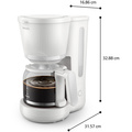 Coffee Maker HD7411/00 3000 Series Arctic White