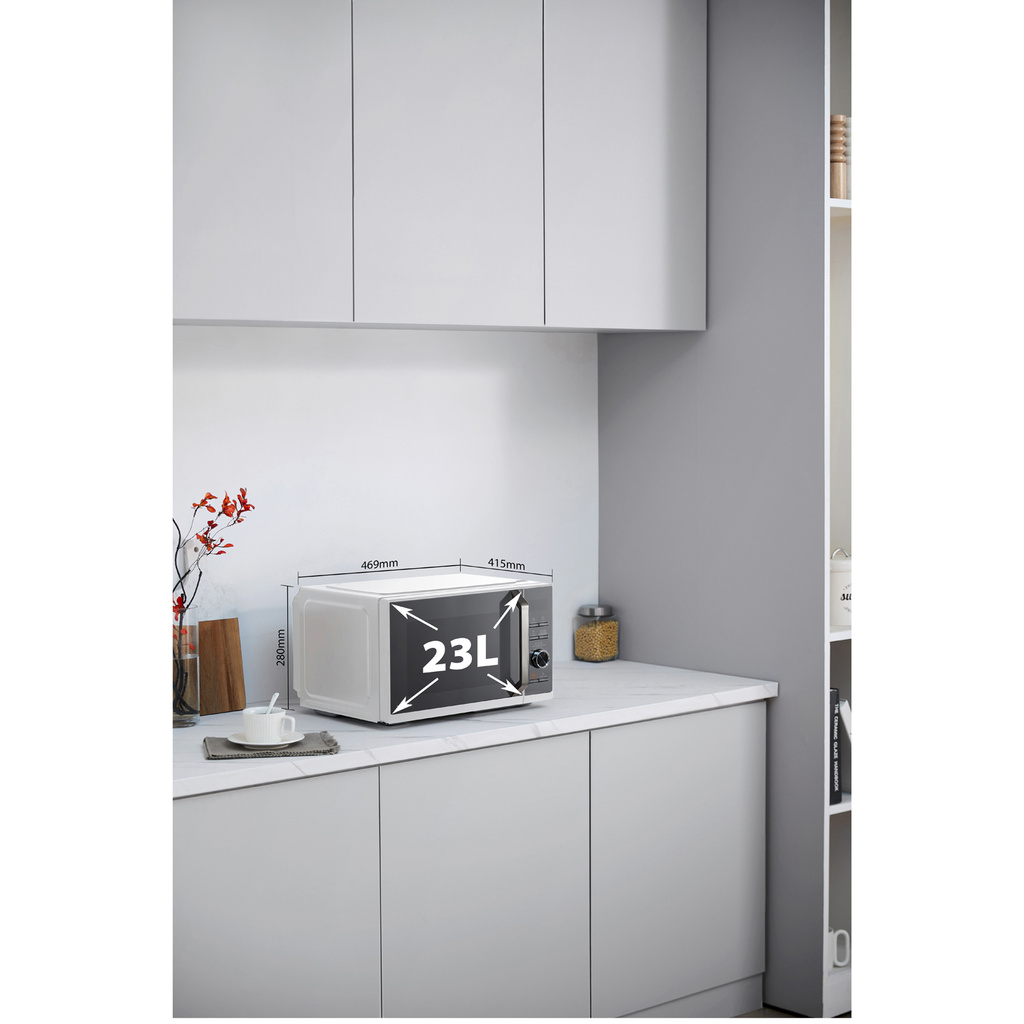 Mikrovågsugn 23L, 3 i 1 Grill/Airfryer 900/1000/1700W