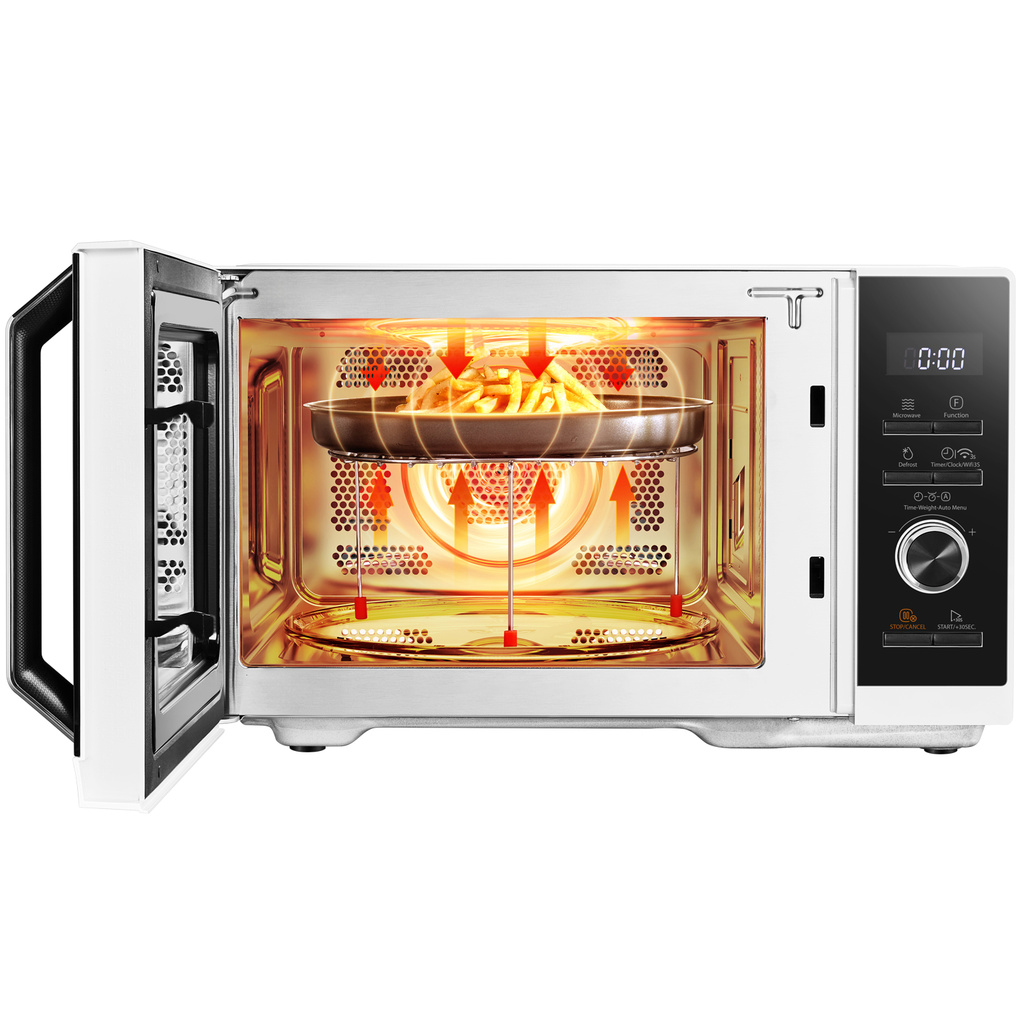 Mikrovågsugn 23L, 3 i 1 Grill/Airfryer 900/1000/1700W