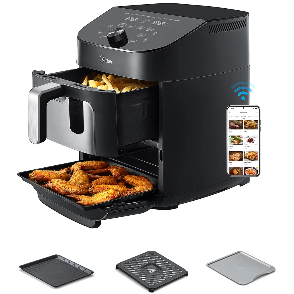 Airfryer 2 i 1 Kombination med Ugn 6,4 + 4,4 Liter