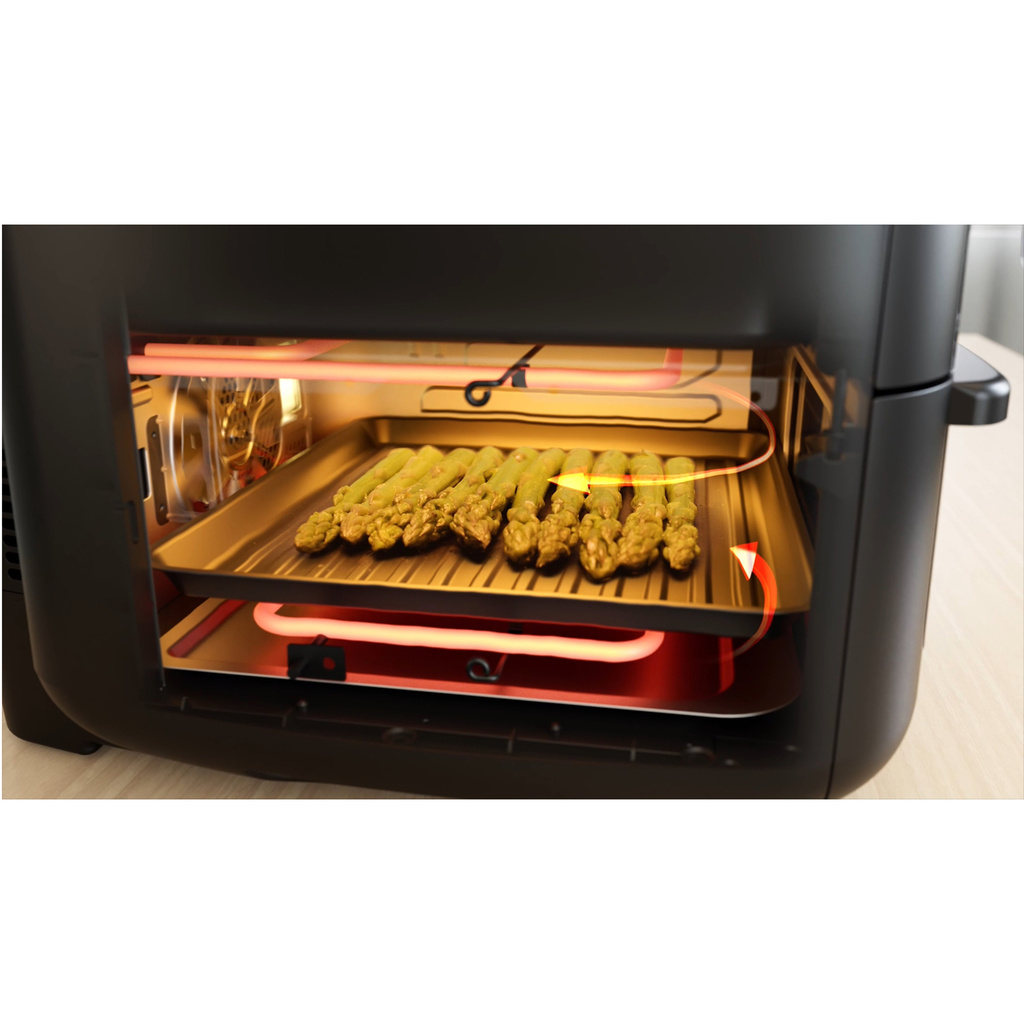 Airfryer 2 i 1 Kombination med Ugn 6,4 + 4,4 Liter