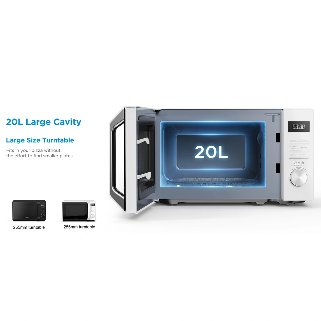 Mikrovågsugn med Grill 20L 700/1000W