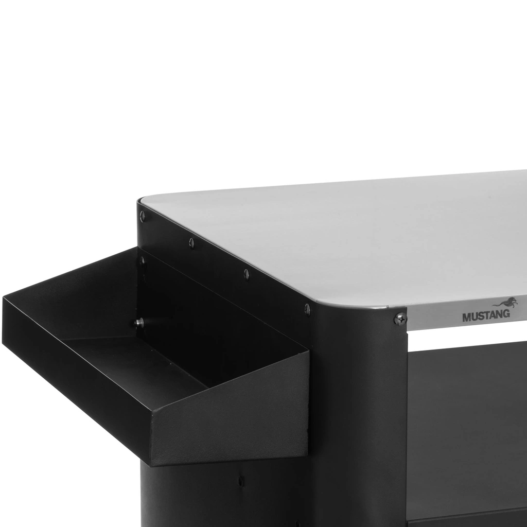 Grillbord Svart 135 x 60 x 90 cm