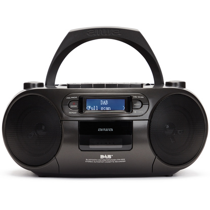 Radio med CD-spelare, Kassettband och Bluetooth Svart