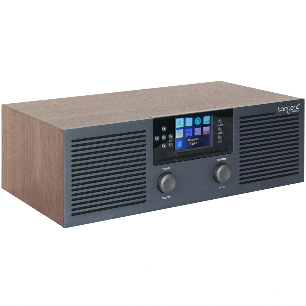 Radio FM DAB+ Internet CD Bluetooth Stereo Fem Valnöt