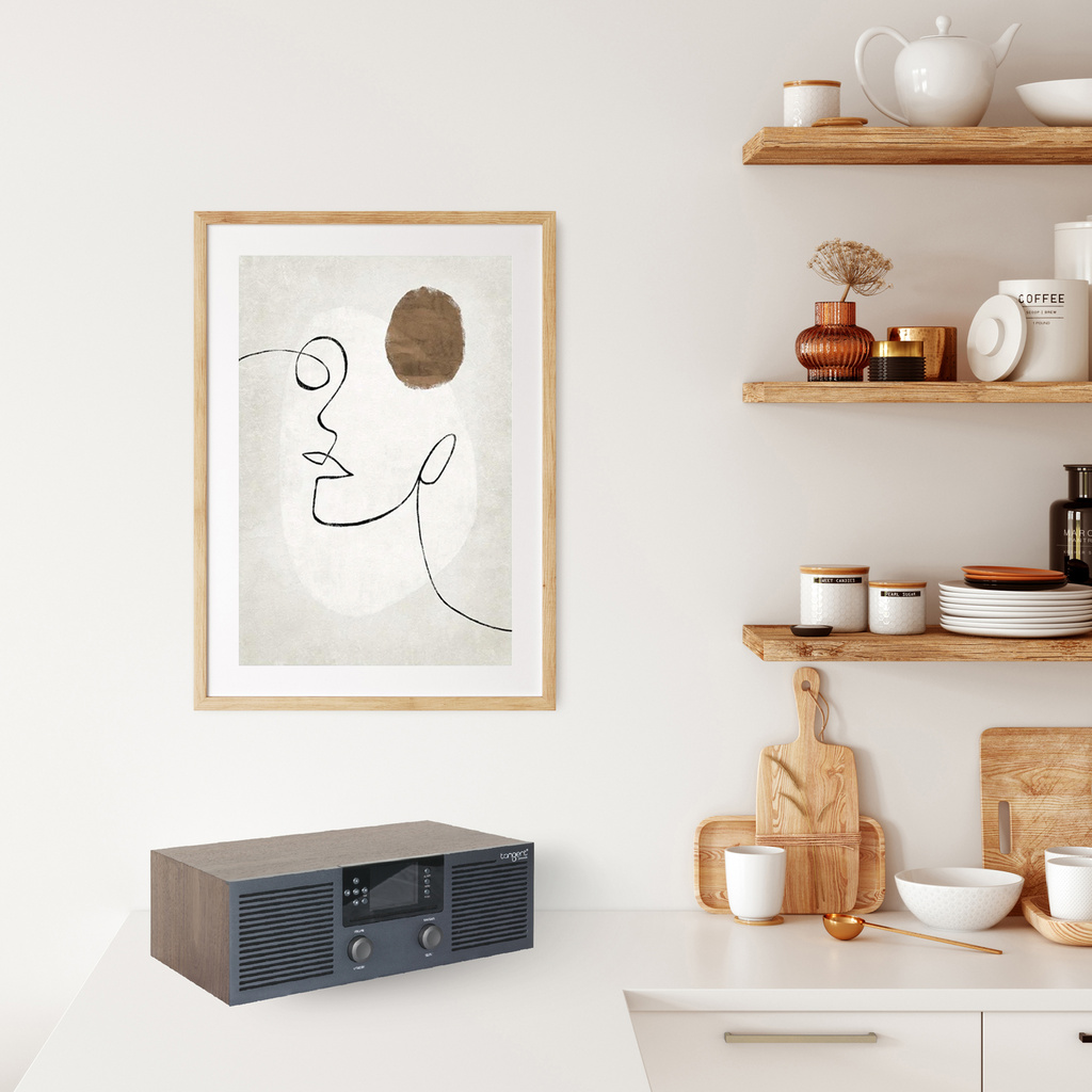 Radio FM DAB+ Internet CD Bluetooth Stereo Fem Walnut