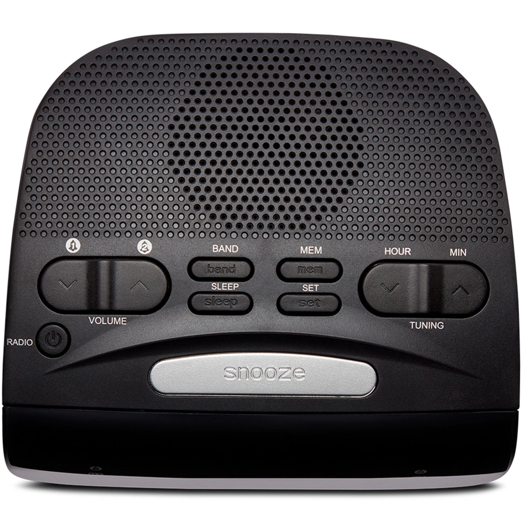 Klockradio med dubbla alarm