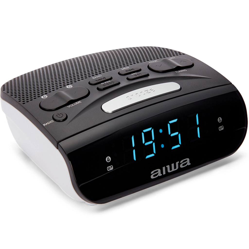 Klockradio med dubbla alarm