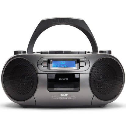 Radio med CD-spelare, Kassettband och Bluetooth Mörkgrå