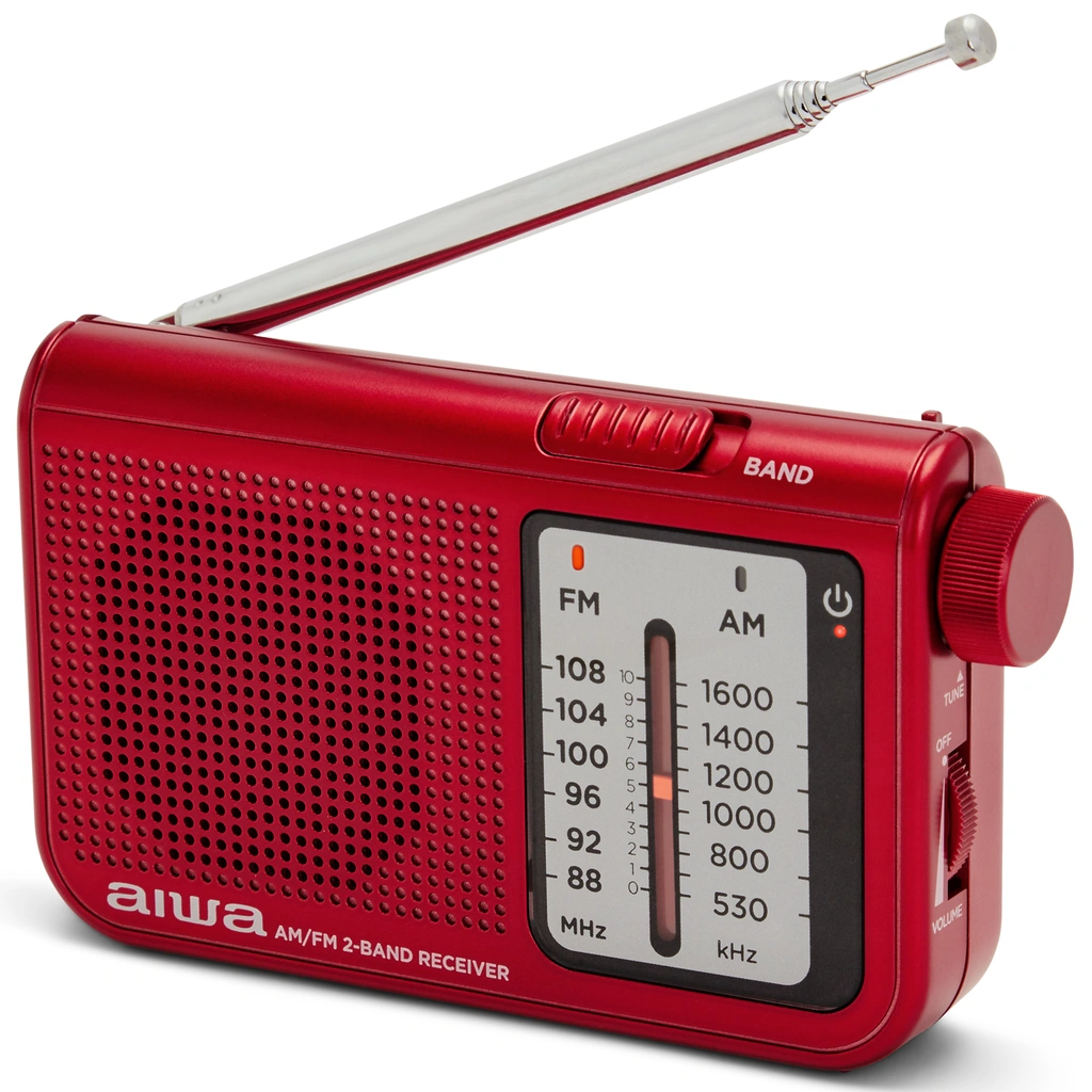 Radio FM AM Fick-format RS-55/RD Röd