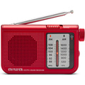 Pocket-radio med FM/AM Röd