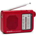 Pocket-radio med FM/AM Röd