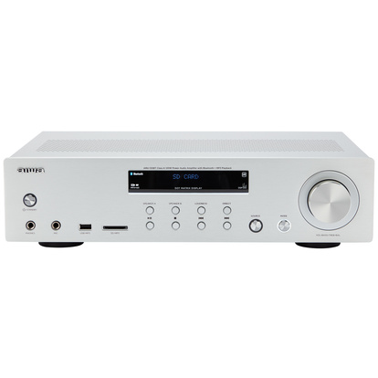 Förstärkare med Bluetooth 2 x 60 Watt RMS Silver