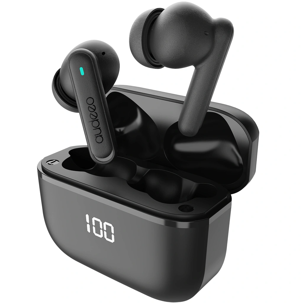 Hörlurar In-Ear ANC ENC LED Aeropods Svart