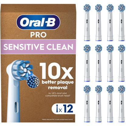 Borsthuvud Sensitive Clean 12st