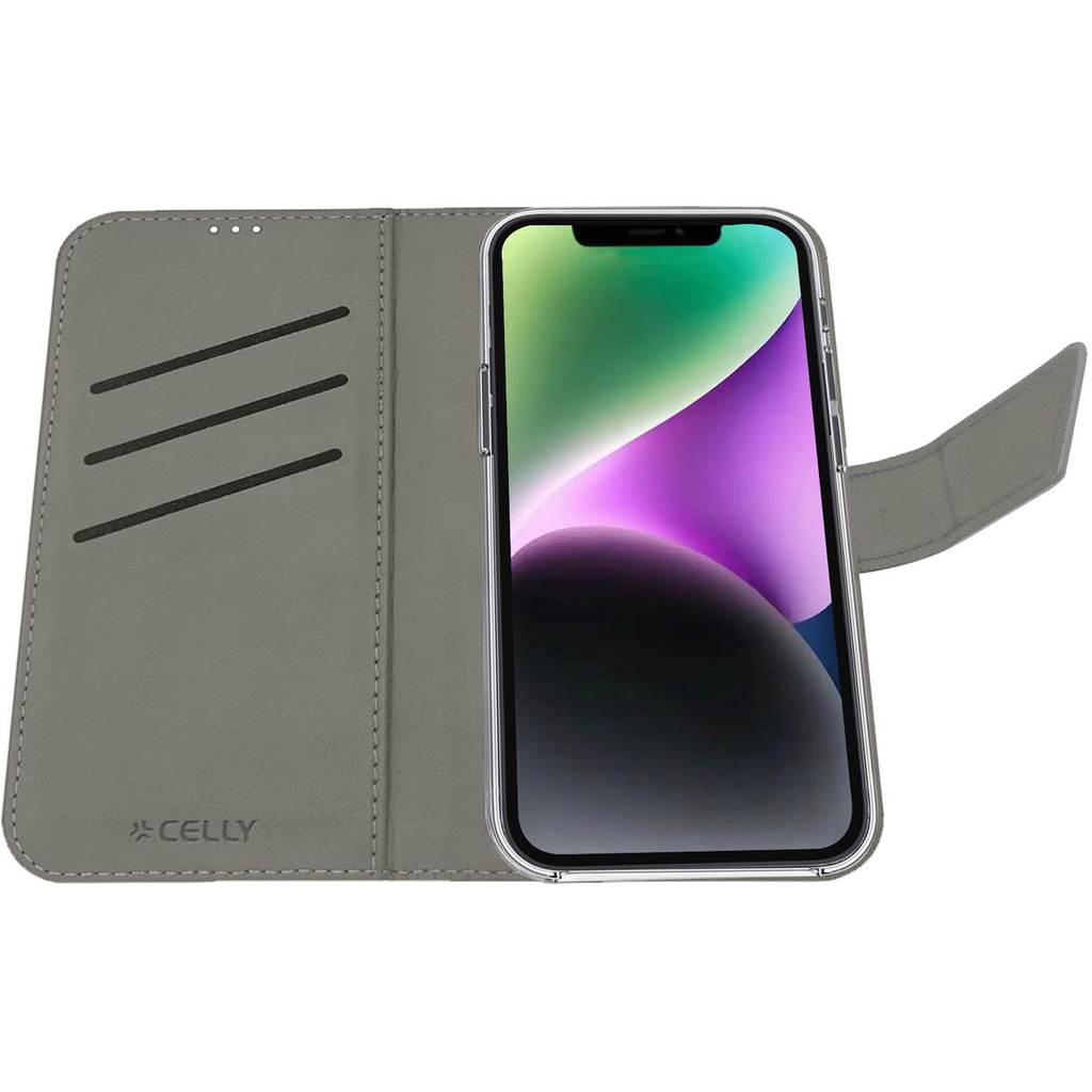 Wally Wallet Case iPhone 16e Svart