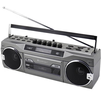 Boombox Radio FM DAB+ Bluetooth Stereo SRR80TI Silver