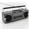 Boombox Radio FM DAB+ Bluetooth Stereo SRR80TI Silver