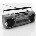 Boombox Radio FM DAB+ Bluetooth Stereo SRR80TI Silver
