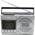Boombox Kassett Radio FM Mono Bluetooth RR20SI Silver