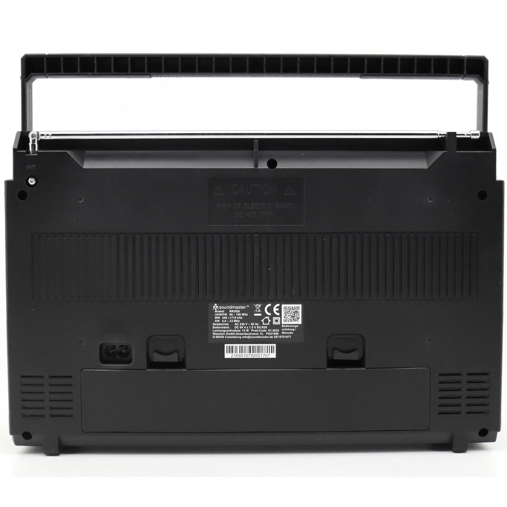 Boombox Kassett Radio FM Mono Bluetooth RR20SI Silver