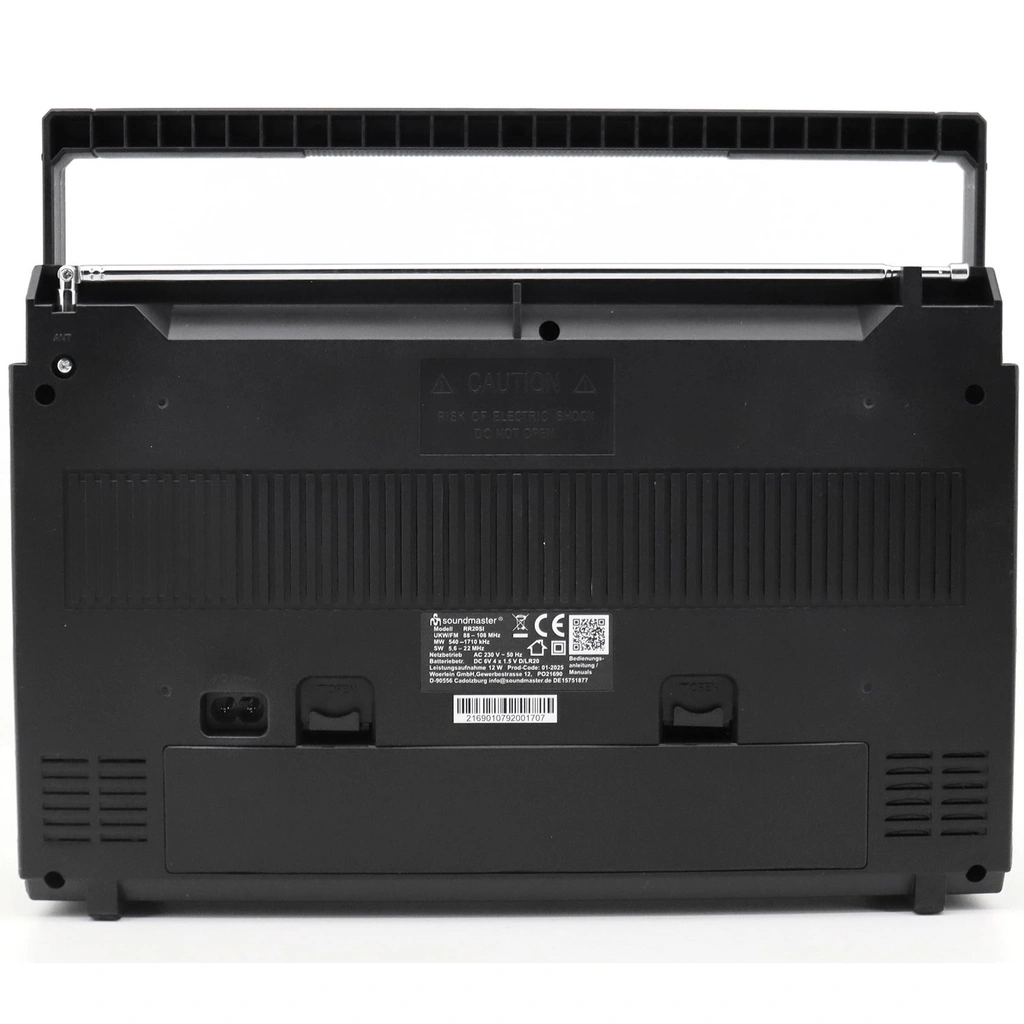 Boombox Kassett Radio FM Mono Bluetooth RR20SI Silver