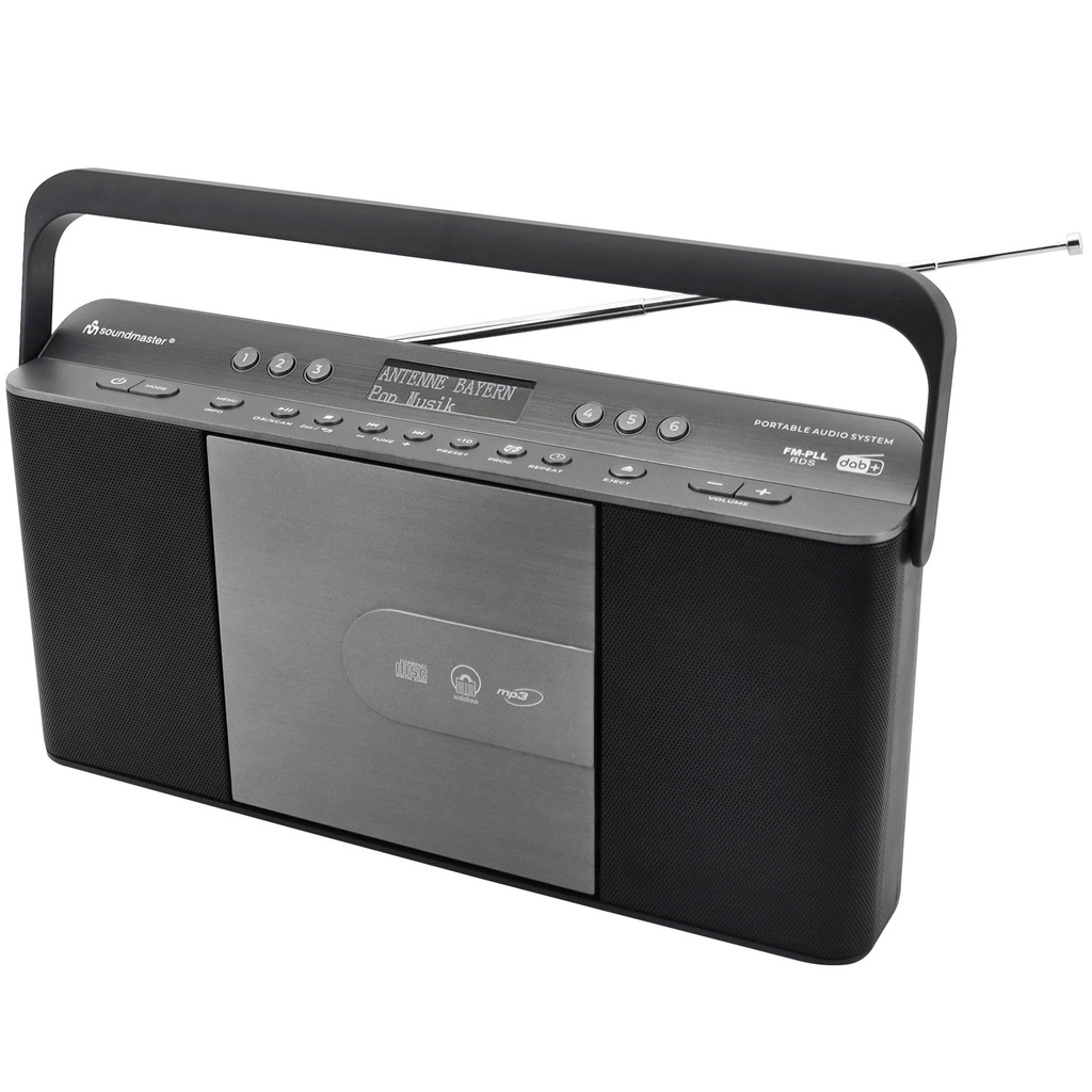 Boombox CD Radio FM Snabbval RCD1870SW Svart/Silvergrå