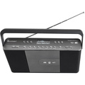 Boombox CD Radio FM Snabbval RCD1870SW Svart/Silvergrå