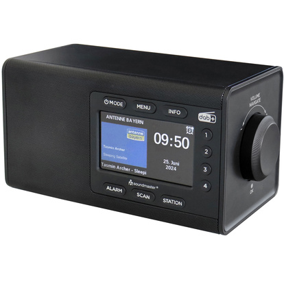 Radio DAB+/FM Preset buttons Colour display DAB900SW Black