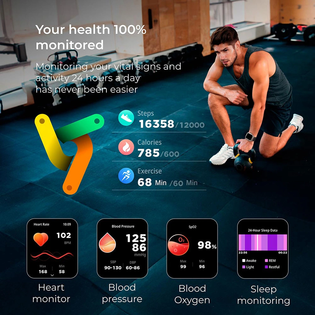 Smartklocka Hero AMOLED - Svart