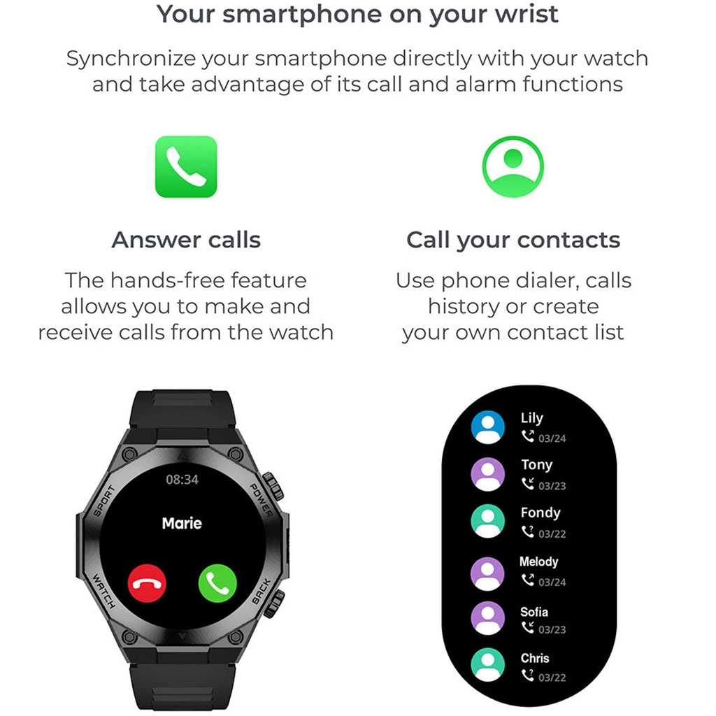 Smartklocka Titanium - Svart