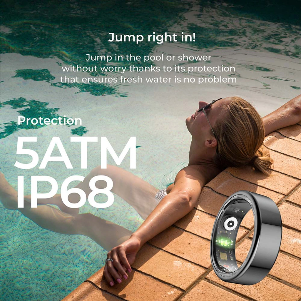 Smart Ring Saturn Svart - XXS